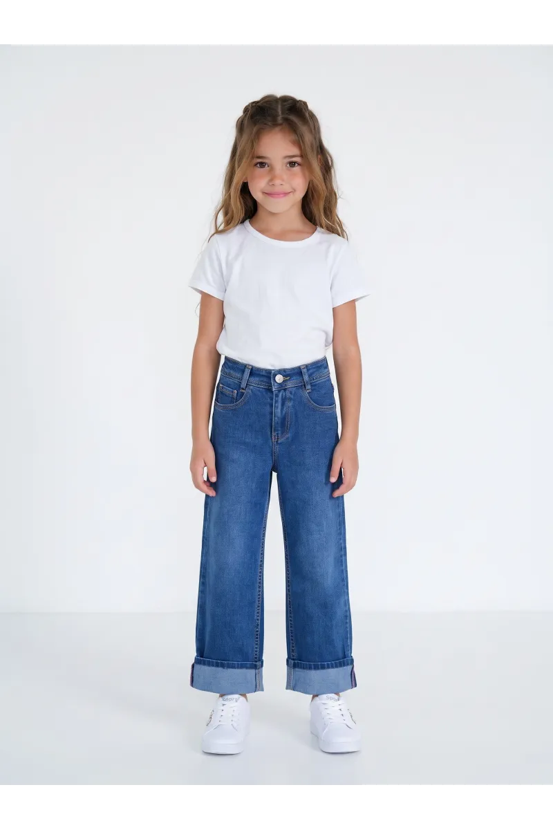 Jean Fillette Coupe Droite & Revers Ajustable | Tunisie