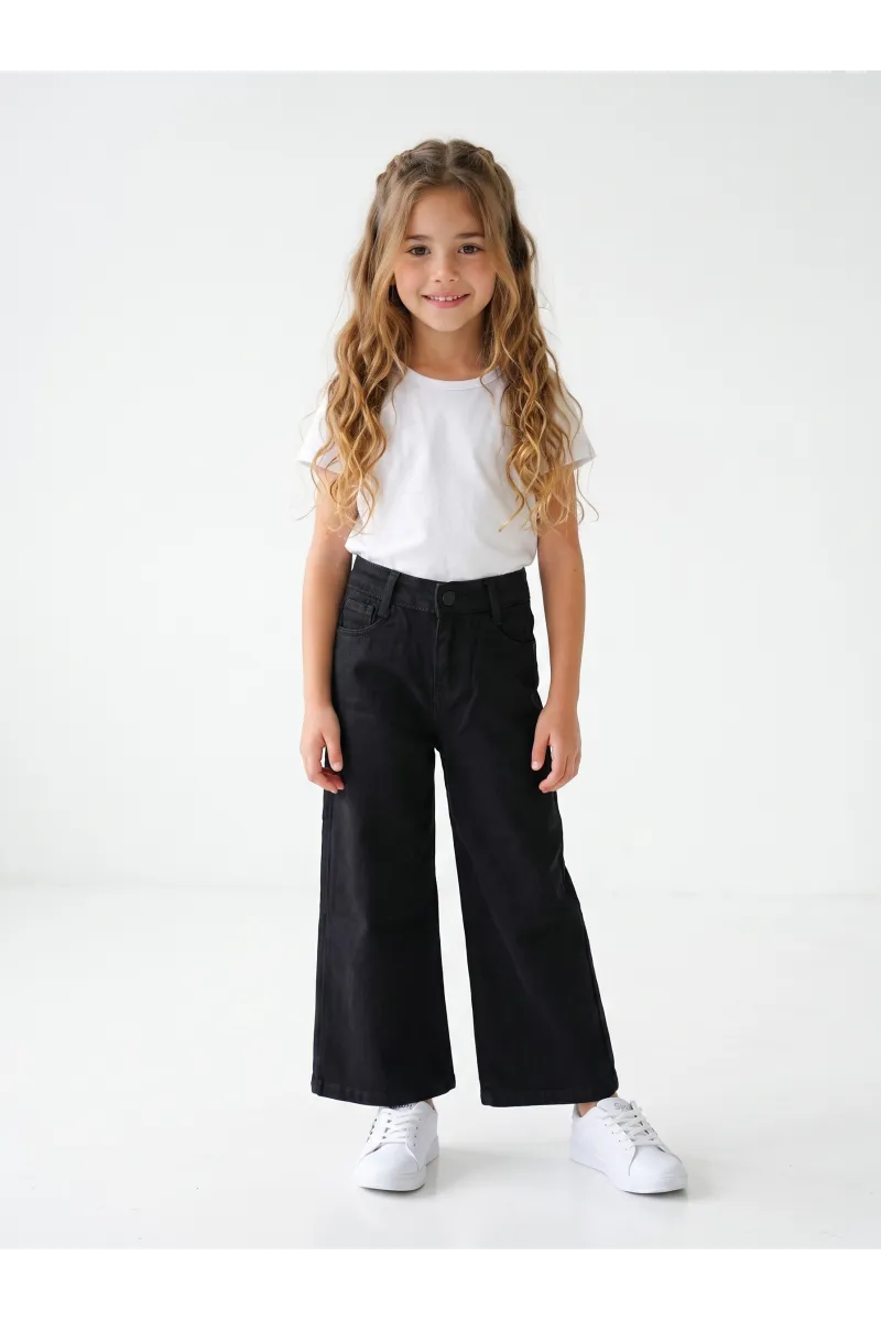 Jean Fillette Coupe Large Wide Leg & Taille Haute | Tunisie