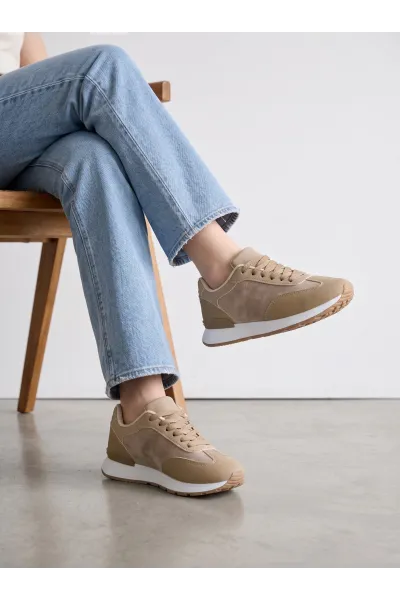 Espadrille Femme Finition Daim & Style Running Chic | Tunisie