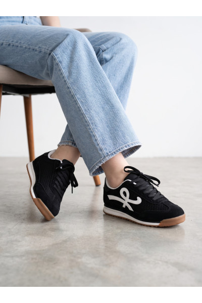 Espadrille Femme Style Runner Rétro & Motif Graphique | Tunisie