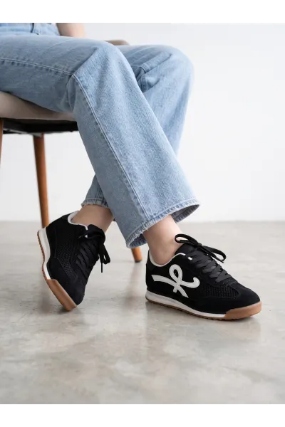 Espadrille Femme Style Runner Rétro & Motif Graphique | Tunisie