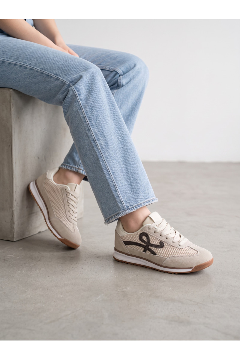 Espadrille Femme Style Runner Rétro & Motif Graphique | Tunisie
