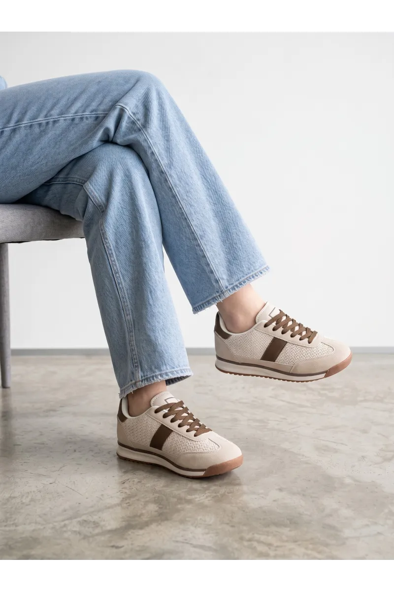 Espadrille Femme Style Rétro Bimatière & Toile Tissée | Tunisie