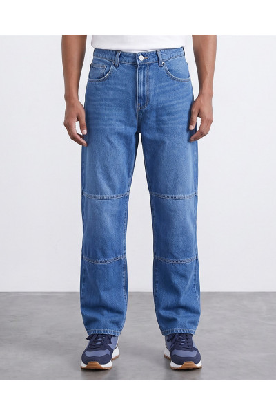 Jean Homme Coupe Droite à Découpes Workwear & 5 Poches | Tunisie