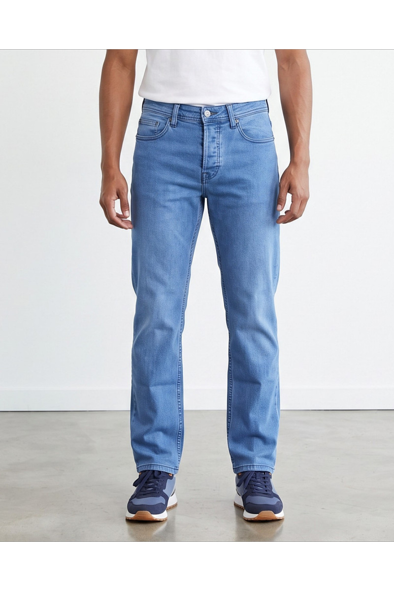 Jean Homme Coupe Droite Regular Fit Classique 5 Poches | Tunisie