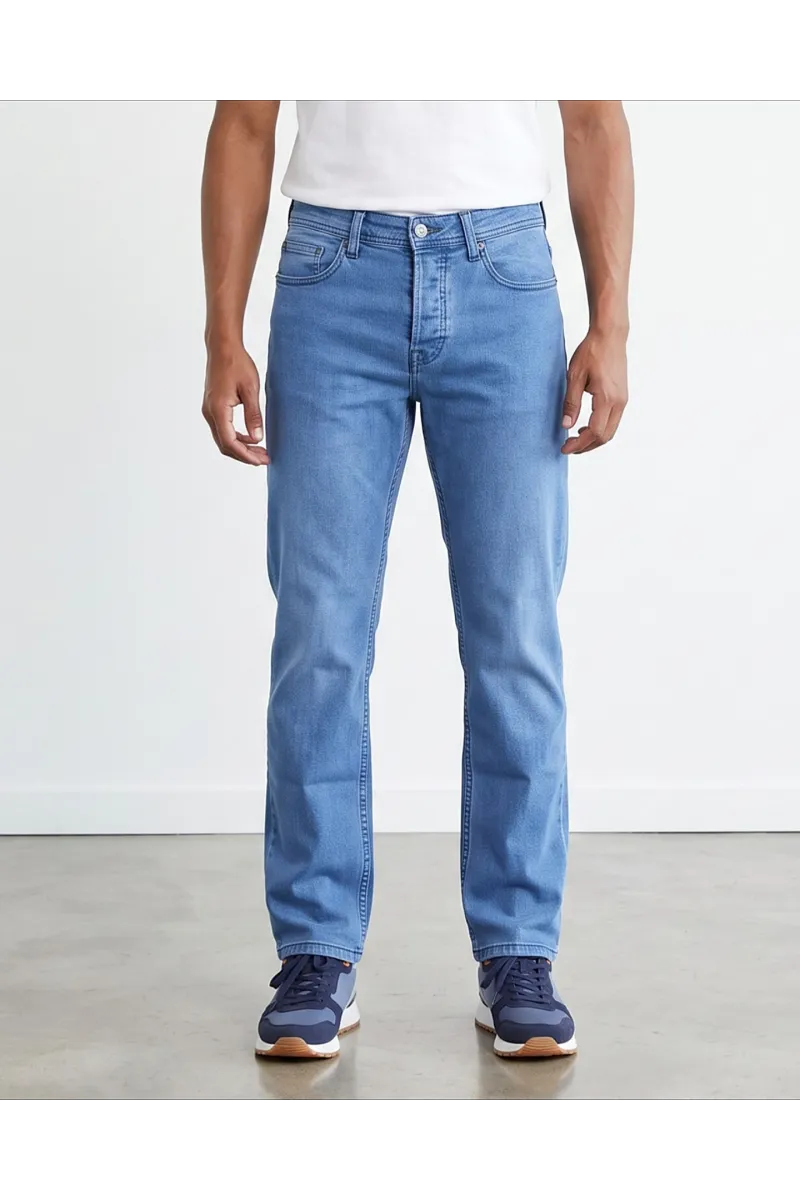 Jean Homme Coupe Droite Regular Fit Classique 5 Poches | Tunisie