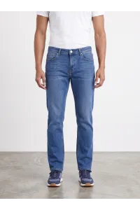 Jean Homme Coupe Straight Ajustée à Effet Délavé & 5 Poches | Tunisie