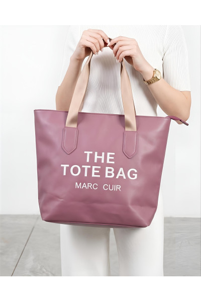 Tote Bag Élégant Effet Cuir "Marc Cuir" Zippé | Tunisie
