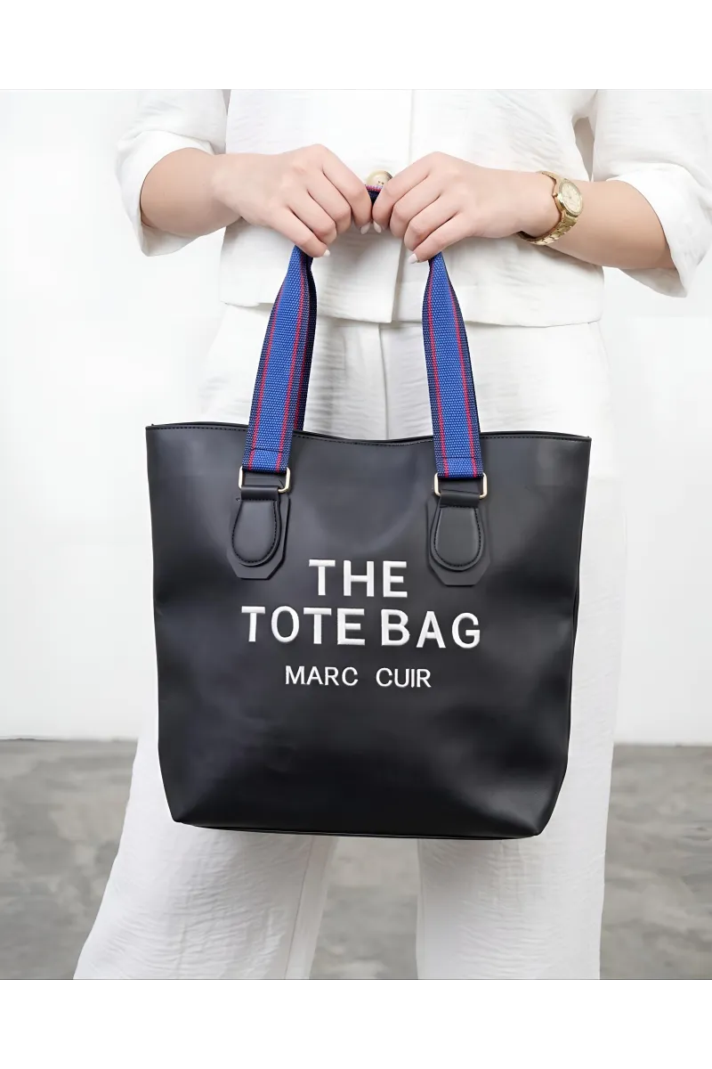 Tote Bag Élégant Effet Cuir "Marc Cuir" Zippé | Tunisie