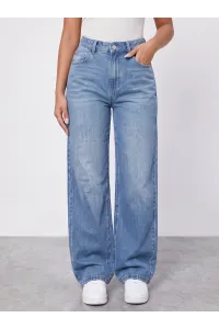 Jean Large Femme | Coupe Wide Leg & Taille Haute Tunisie