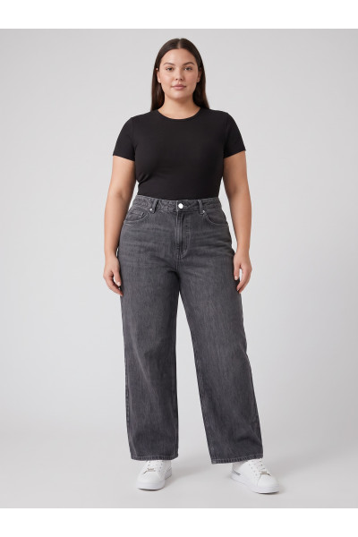 Jean Large Grande Taille Femme | Coupe Wide Leg & Taille Haute Tunisie
