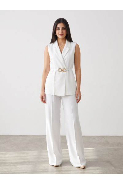 Ensemble Tailleur Femme Sans Manches & Pantalon Large | Chic & Élégant Tunisie