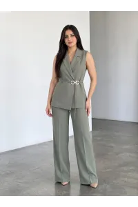 Ensemble Tailleur Femme Sans Manches & Pantalon Large | Chic & Élégant Tunisie
