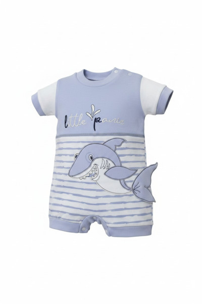 Grenouillère Bébé Motif Requin - Confort & Style | Tunisie