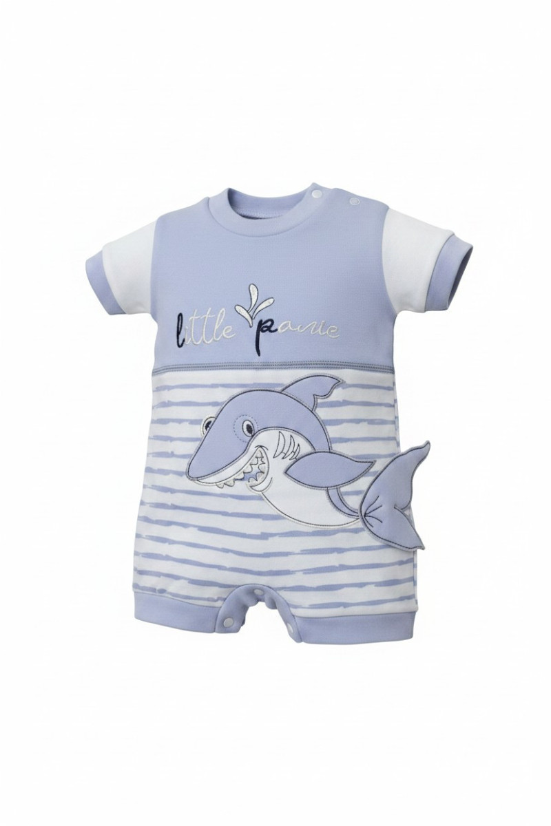 Grenouillère Bébé Motif Requin - Confort & Style | Tunisie