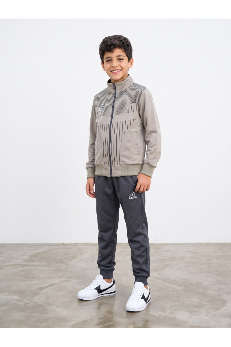 Ensemble Survêtement Enfant Col Montant | Veste Zippée & Jogging Tunisie