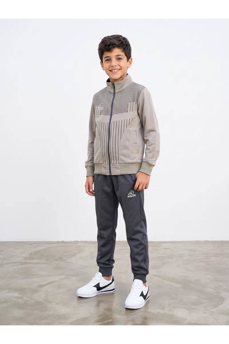 Ensemble Survêtement Enfant Col Montant | Veste Zippée & Jogging Tunisie