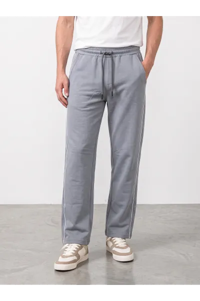 Pantalon Jogging Homme à Liseré Latéral | Coupe Droite & Confort Tunisie