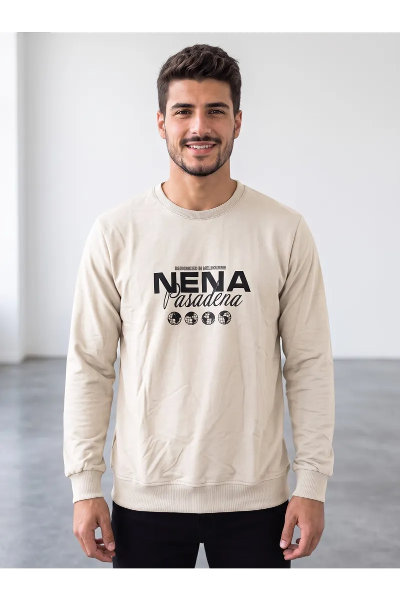Pull Homme Col Rond "NENA Pasadena" | Style Streetwear & Confort Tunisie