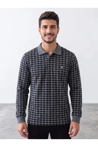Pull Homme Col Chemise à Carreaux | Style Casual Chic Tunisie