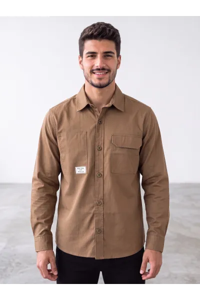 Surchemise Homme Style Utilitaire | Poches Plaquées & Tendance Tunisie