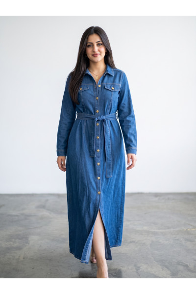 Robe Longue en Jean pour Femme | Mode Tunisie