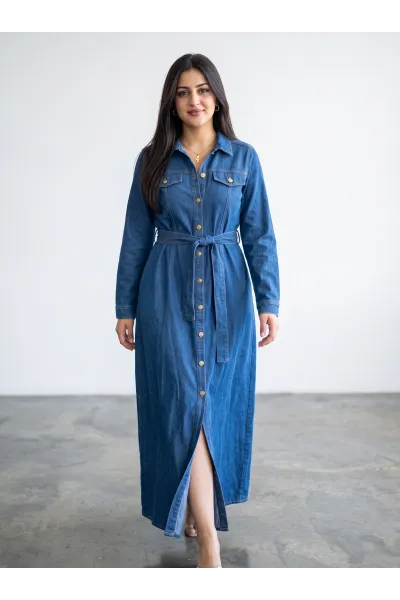 Robe Longue en Jean pour Femme | Mode Tunisie