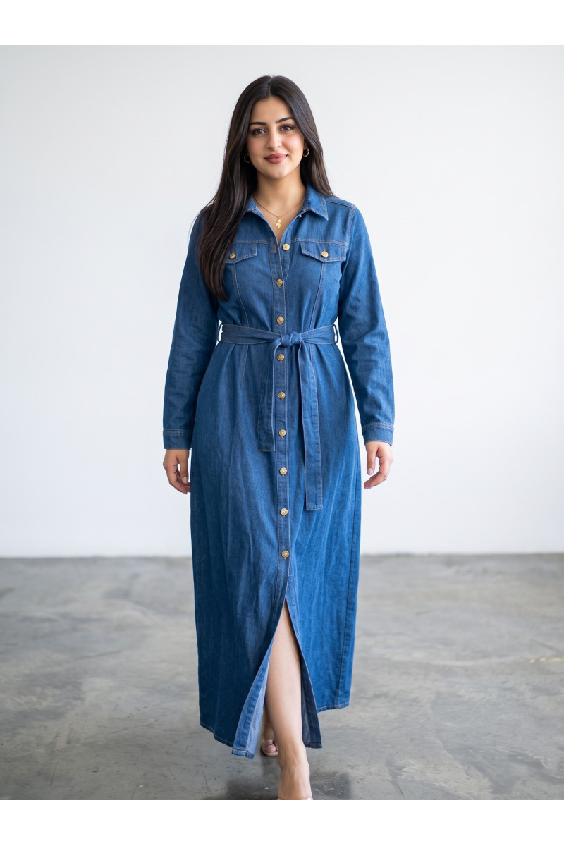 Robe Longue en Jean pour Femme | Mode Tunisie