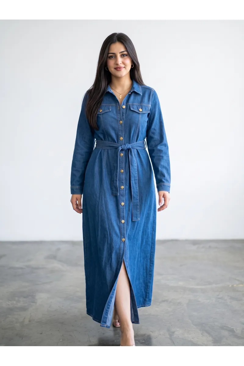 Robe Longue en Jean pour Femme | Mode Tunisie