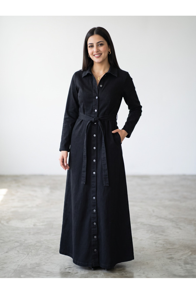 Robe Longue Chemise en Jean pour Femme | Mode Femme Tunisie