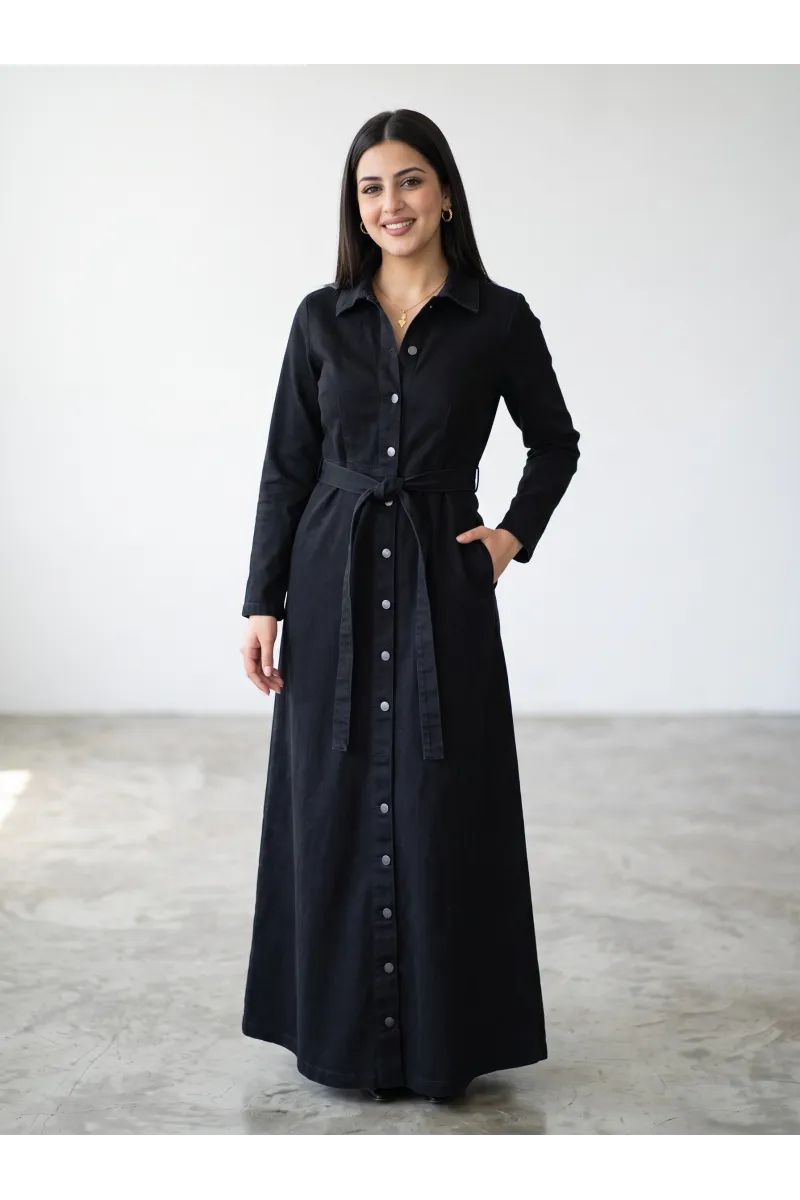 Robe Longue Chemise en Jean pour Femme | Mode Femme Tunisie
