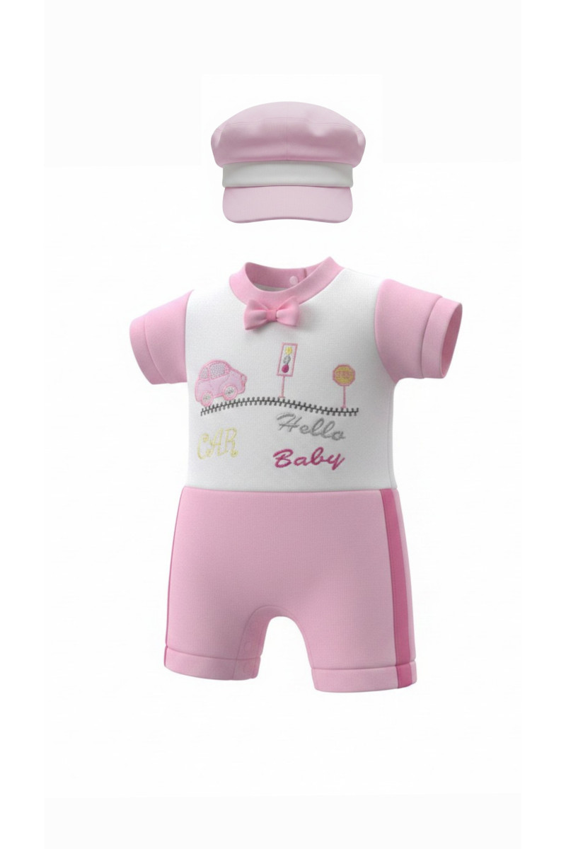 Grenouillère Bébé Fillette 2 Pièces avec Chapeau | Confort & Style Tunisie