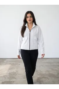Veste Zippée à Rayures pour Femme | Mode & Tendance Tunisie