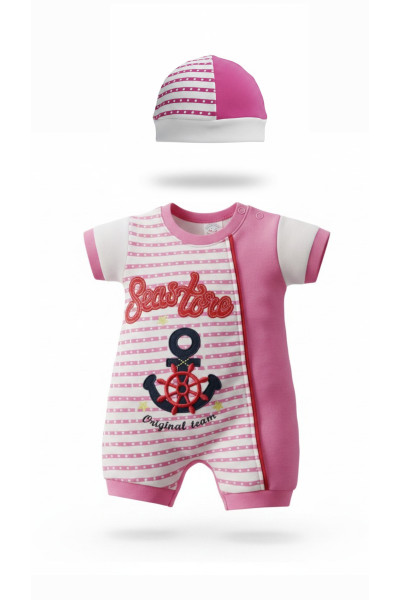Ensemble Bébé Fillette 2 Pièces avec Chapeau - Confort & Style | Tunisie