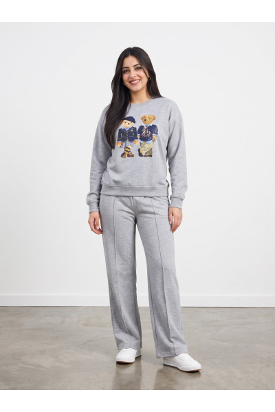 Ensemble Jogging Femme Imprimé Ourson | Mode Sportswear Tunisie