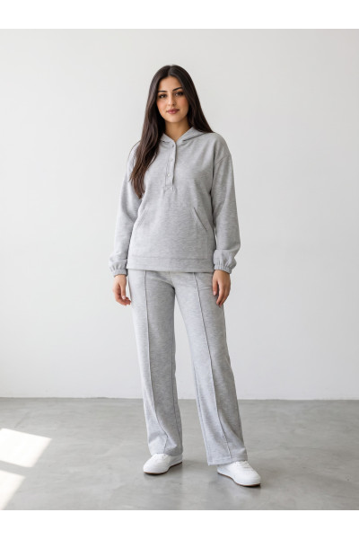 Ensemble Jogging Capuche et Boutons Femme | Mode Sportswear Tunisie