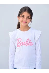 Pull Manches Longues Fille à Volants Barbie | Tunisie