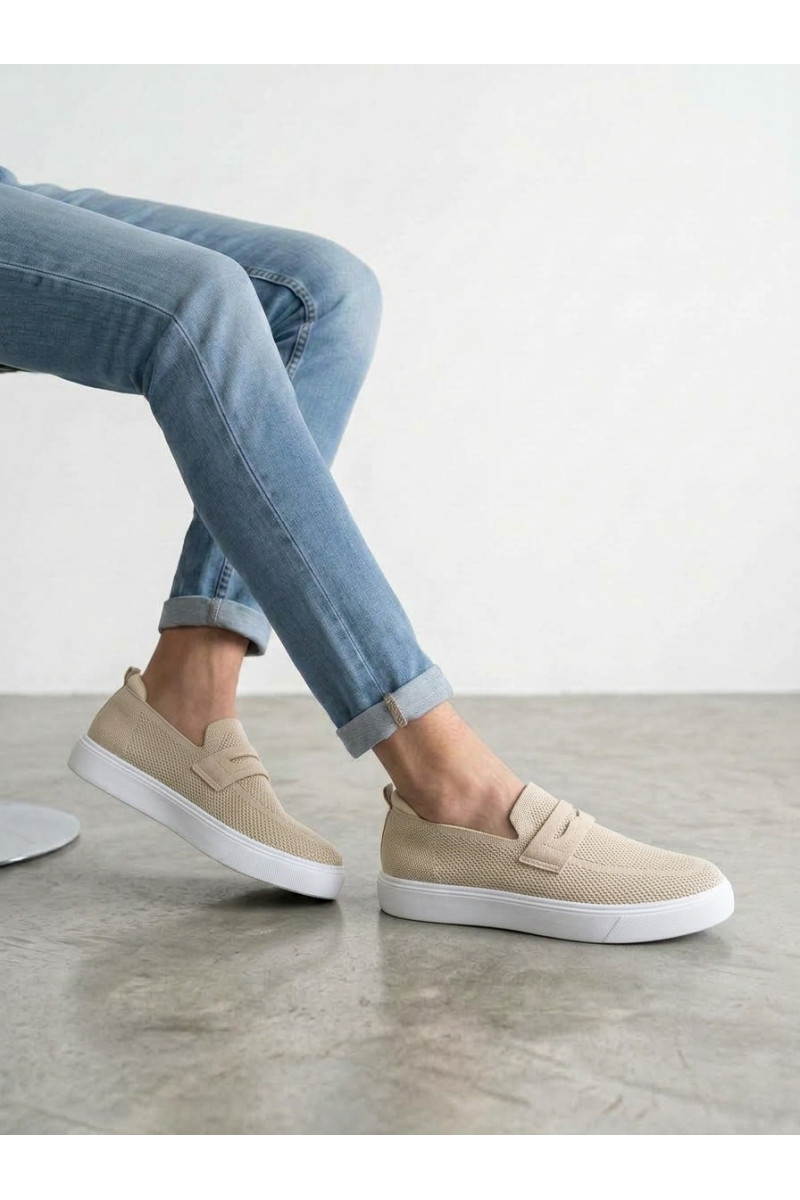 Mocassins Slip-On Homme en Maille | Tunisie