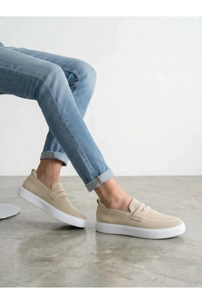 Mocassins Slip-On Homme en Maille | Tunisie