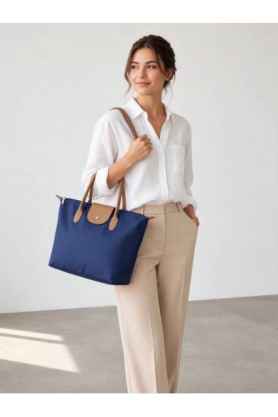 Sac à Main Cabas Femmes Style Pliable & Anses Cuir | Tunisie