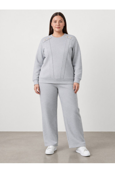 Jogging Femme avec Boutons Épaules & Pinces | Tunisie