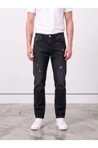 Jean Slim Fit Homme Effet Délavé & Griffures Rip | Tunisie