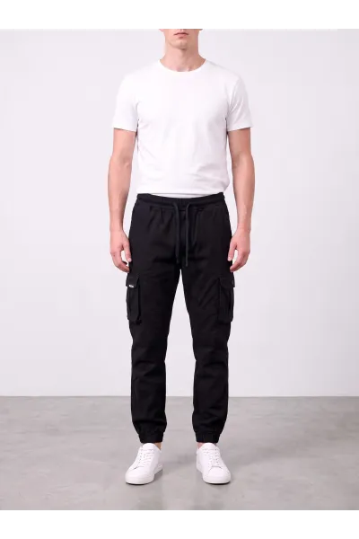 Pantalon Cargo Jogger Homme avec Poches Plaquées | Tunisie