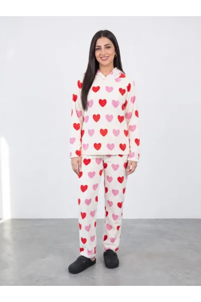 Pyjama Chaud Polaire à Capuche Femme | Cocooning Tunisie