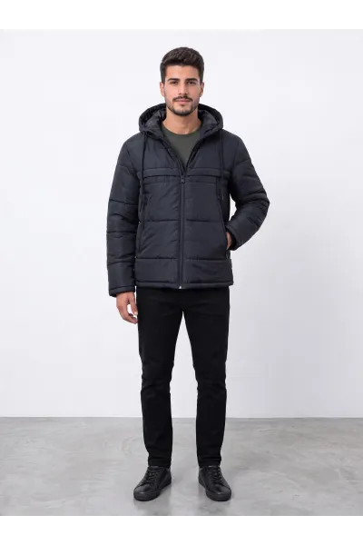Doudoune Matelassée à Capuche Homme | Veste Hiver Tunisie