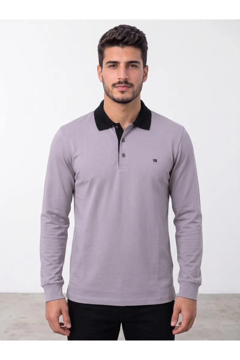 Polo Manches Longues Homme en Coton | Style Chic Casual Tunisie