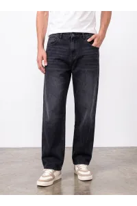 Jean Large Wide Leg Homme à Effet Délavé | Streetwear Tunisie
