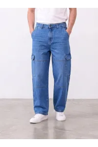 Jean Cargo Ample Homme à Poches Côtés | Streetwear Tunisie