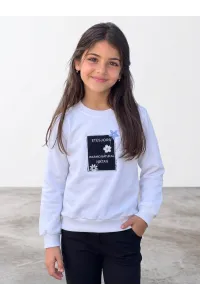 Sweatshirt Fille Imprimé & Broderies Florales | Mode Enfant Tunisie
