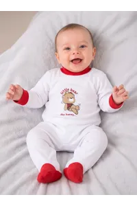 Grenouillère Bébé à Pieds Intégrés & Motif Ourson | Pyjama Bébé Tunisie